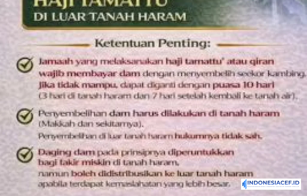 dam haji jamaah