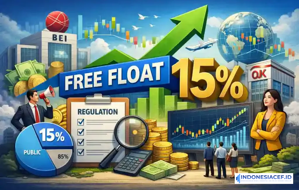 free float 15 persen