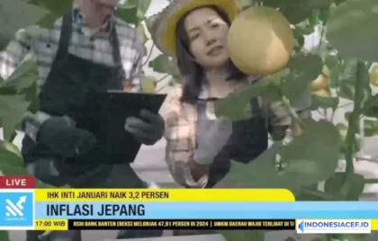 inflasi Jepang melonjak