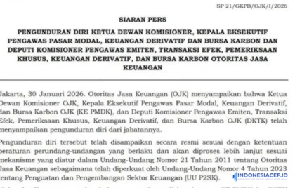Siaran Pers OJK Resmi